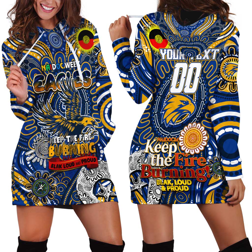 Custom West Coast Eagles NAIDOC Week 2024 Hoodie Dress Mascot Football