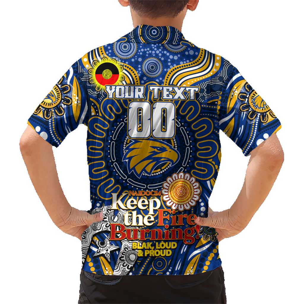 Custom West Coast Eagles NAIDOC Week 2024 Kid Hawaiian Shirt Mascot Football
