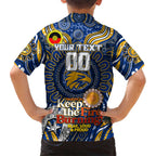 Custom West Coast Eagles NAIDOC Week 2024 Kid Hawaiian Shirt Mascot Football