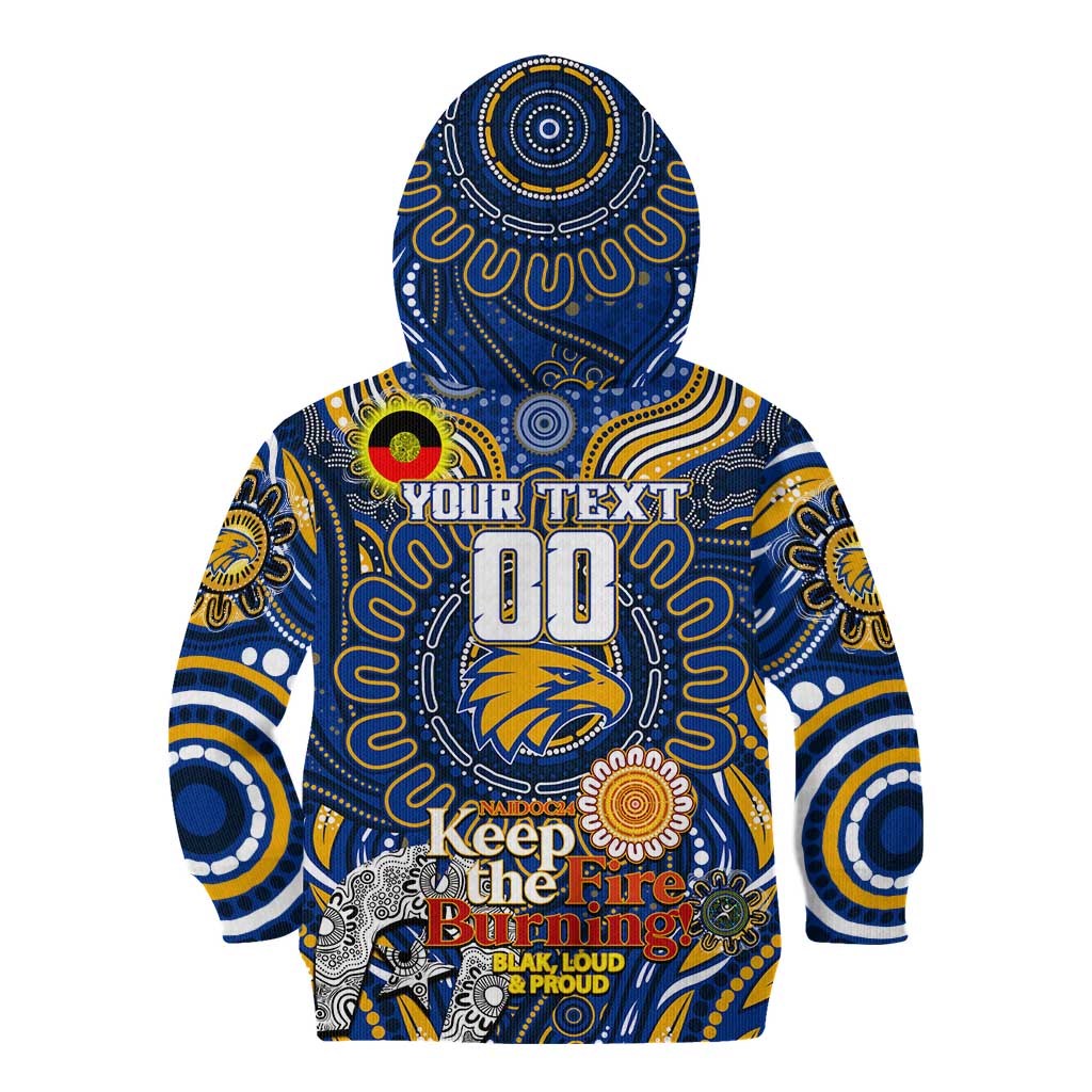 Custom West Coast Eagles NAIDOC Week 2024 Kid Hoodie Mascot Football