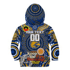 Custom West Coast Eagles NAIDOC Week 2024 Kid Hoodie Mascot Football