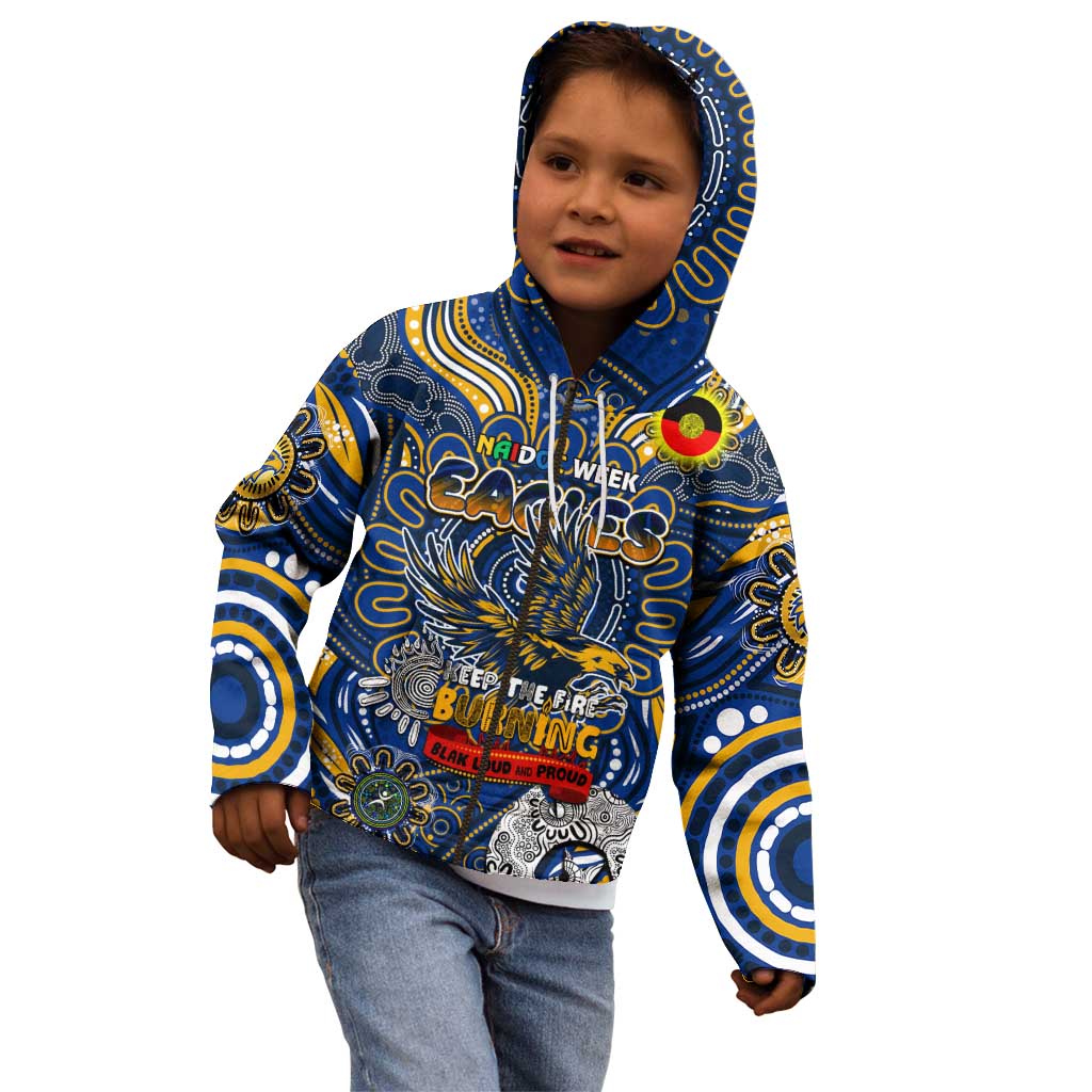 Custom West Coast Eagles NAIDOC Week 2024 Kid Hoodie Mascot Football