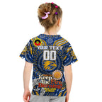 Custom West Coast Eagles NAIDOC Week 2024 Kid T Shirt Mascot Football