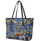 West Coast Eagles NAIDOC Week 2024 Leather Tote Bag Mascot Football