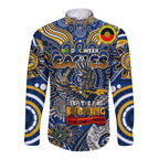Custom West Coast Eagles NAIDOC Week 2024 Long Sleeve Button Shirt Mascot Football