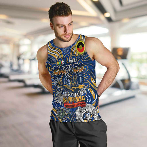 Custom West Coast Eagles NAIDOC Week 2024 Men Tank Top Mascot Football