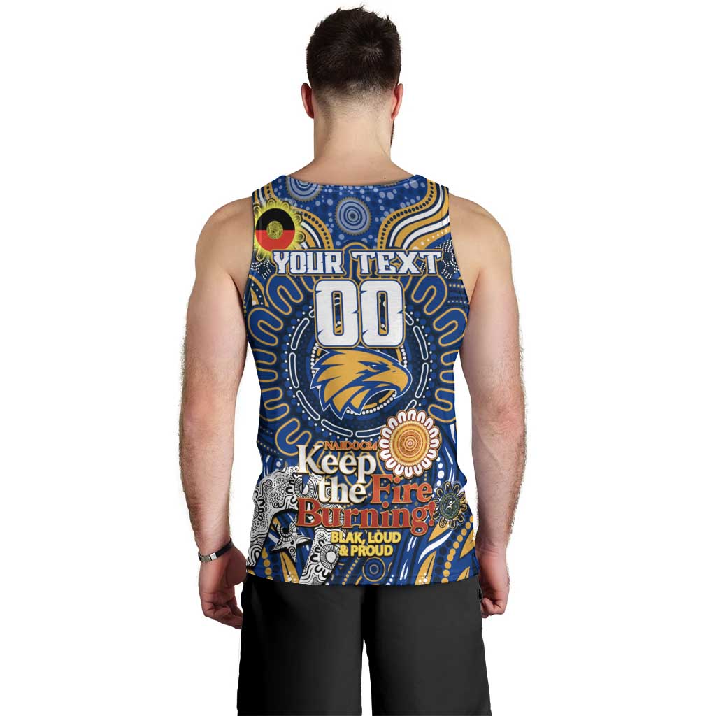Custom West Coast Eagles NAIDOC Week 2024 Men Tank Top Mascot Football