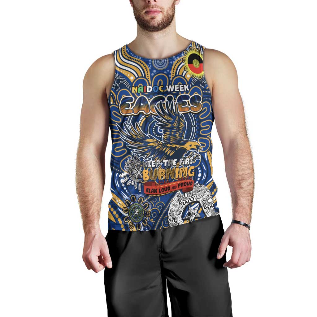 Custom West Coast Eagles NAIDOC Week 2024 Men Tank Top Mascot Football