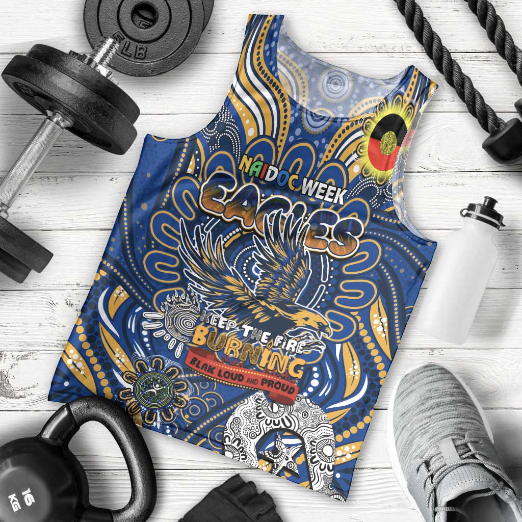 Custom West Coast Eagles NAIDOC Week 2024 Men Tank Top Mascot Football