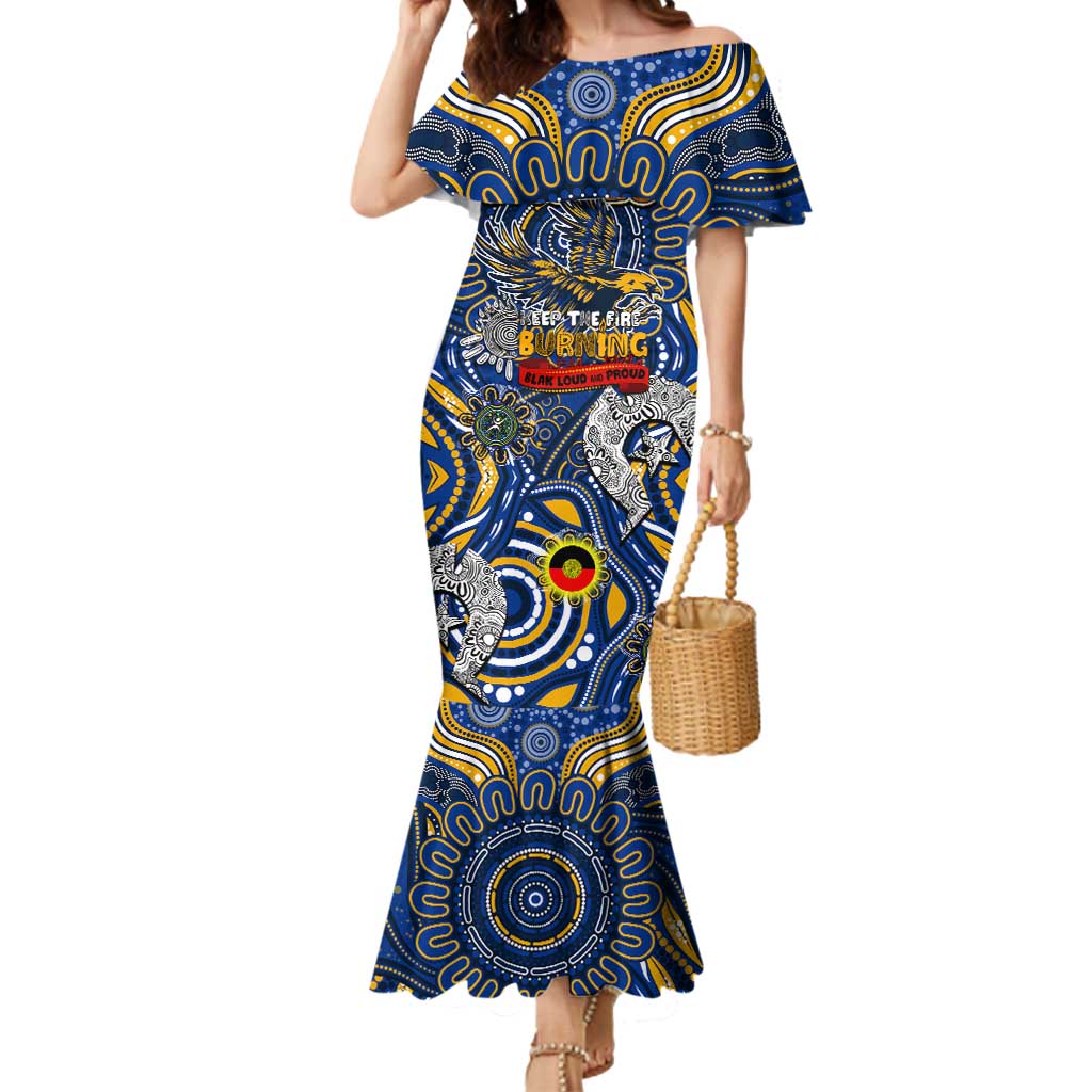 Custom West Coast Eagles NAIDOC Week 2024 Mermaid Dress Mascot Football