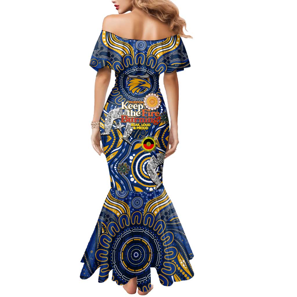 Custom West Coast Eagles NAIDOC Week 2024 Mermaid Dress Mascot Football