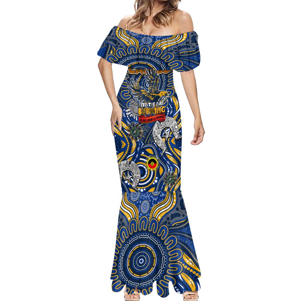 Custom West Coast Eagles NAIDOC Week 2024 Mermaid Dress Mascot Football