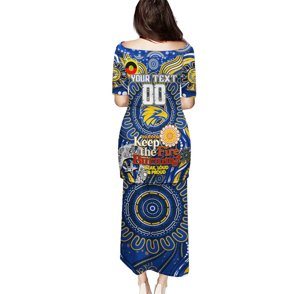 Custom West Coast Eagles NAIDOC Week 2024 Puletasi Mascot Football