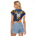 Custom West Coast Eagles NAIDOC Week 2024 Raglan Cropped T Shirt Mascot Football