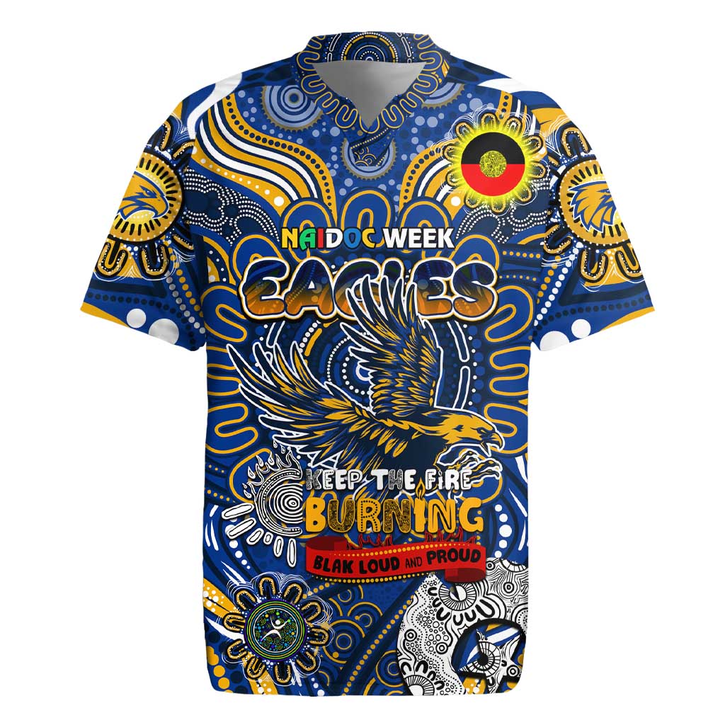 Custom West Coast Eagles NAIDOC Week 2024 Rugby Jersey Mascot Football