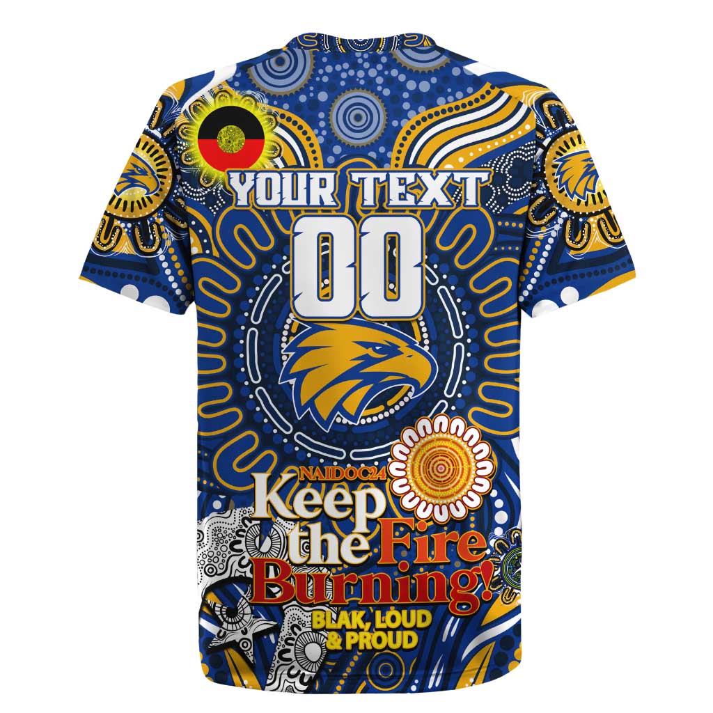 Custom West Coast Eagles NAIDOC Week 2024 Rugby Jersey Mascot Football