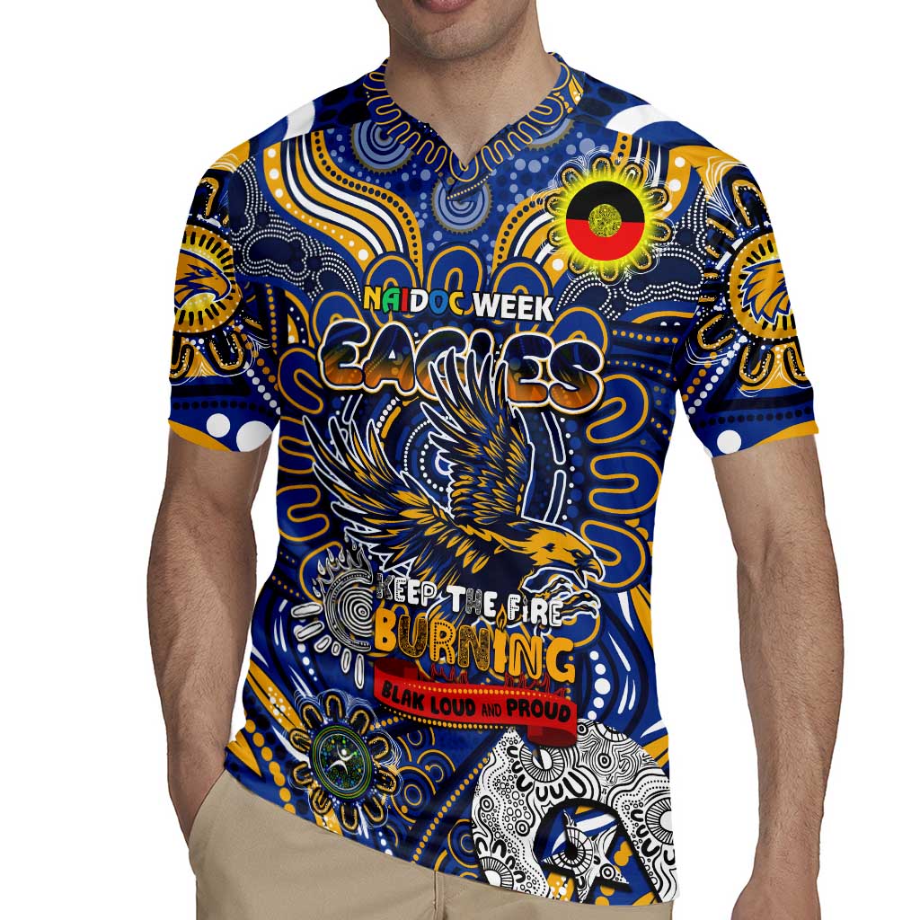 Custom West Coast Eagles NAIDOC Week 2024 Rugby Jersey Mascot Football