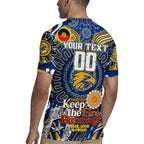 Custom West Coast Eagles NAIDOC Week 2024 Rugby Jersey Mascot Football