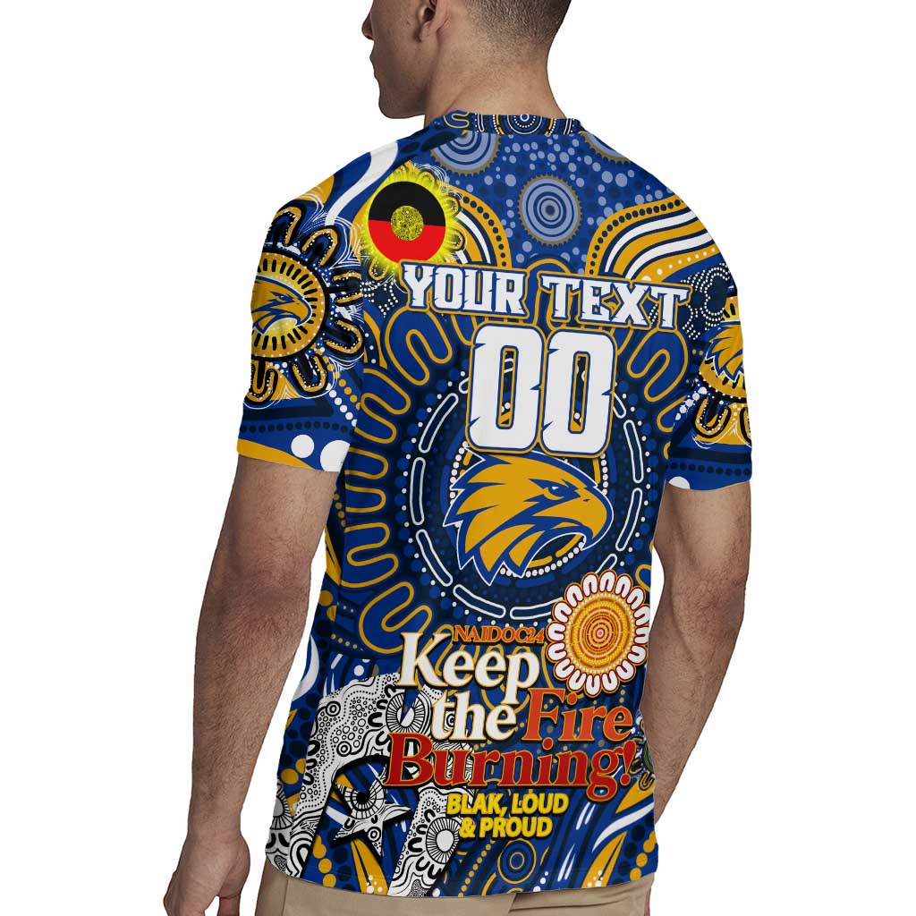 Custom West Coast Eagles NAIDOC Week 2024 Rugby Jersey Mascot Football