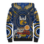 Custom West Coast Eagles NAIDOC Week 2024 Sherpa Hoodie Mascot Football