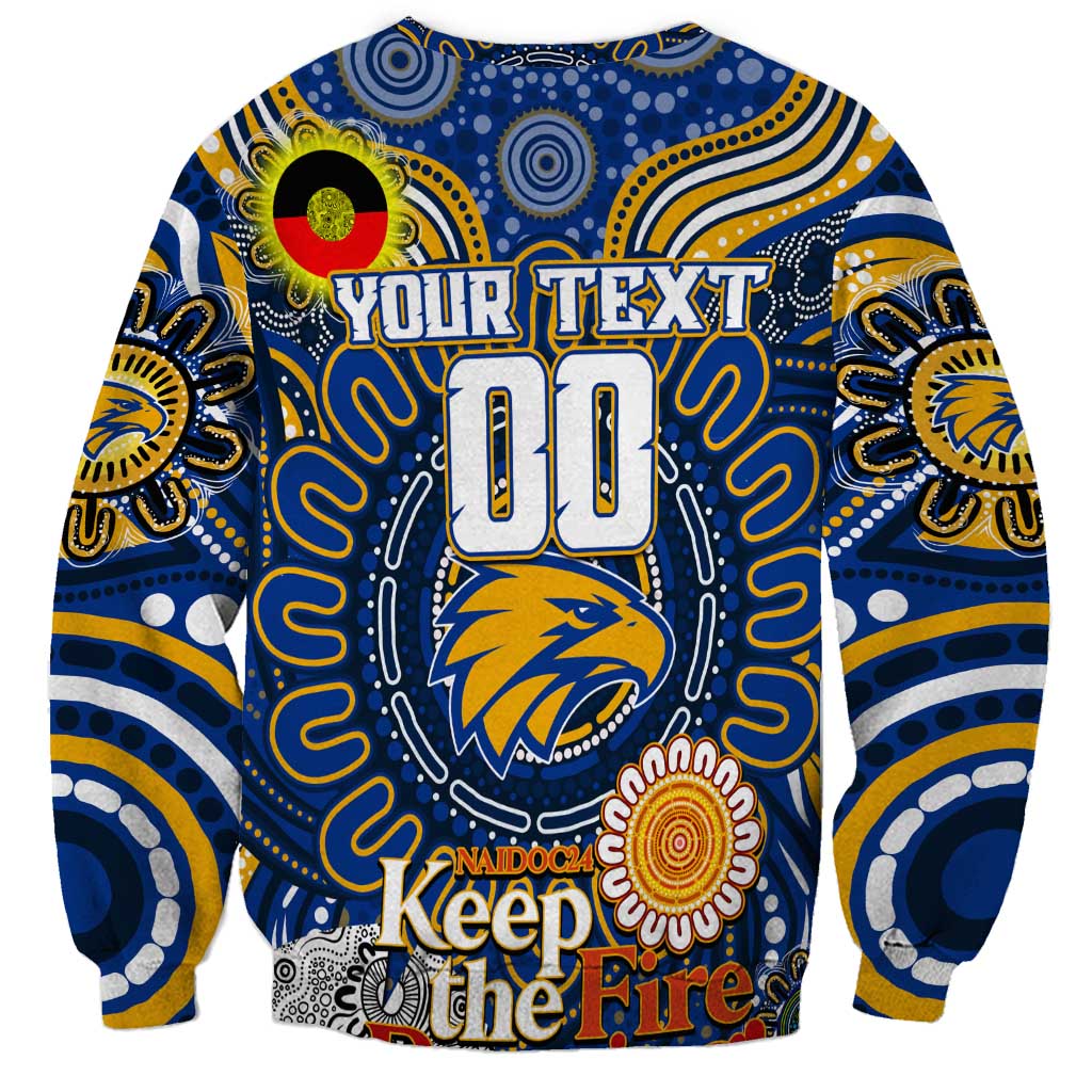 Custom West Coast Eagles NAIDOC Week 2024 Sweatshirt Mascot Football