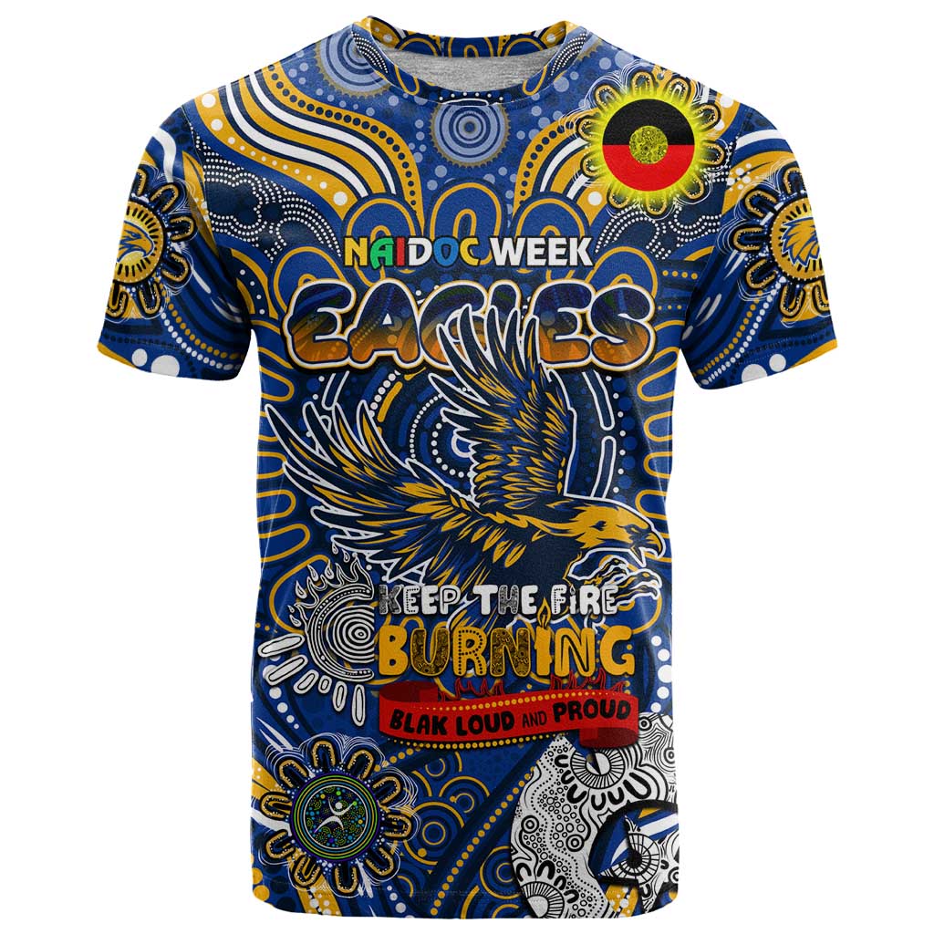 Custom West Coast Eagles NAIDOC Week 2024 T Shirt Mascot Football