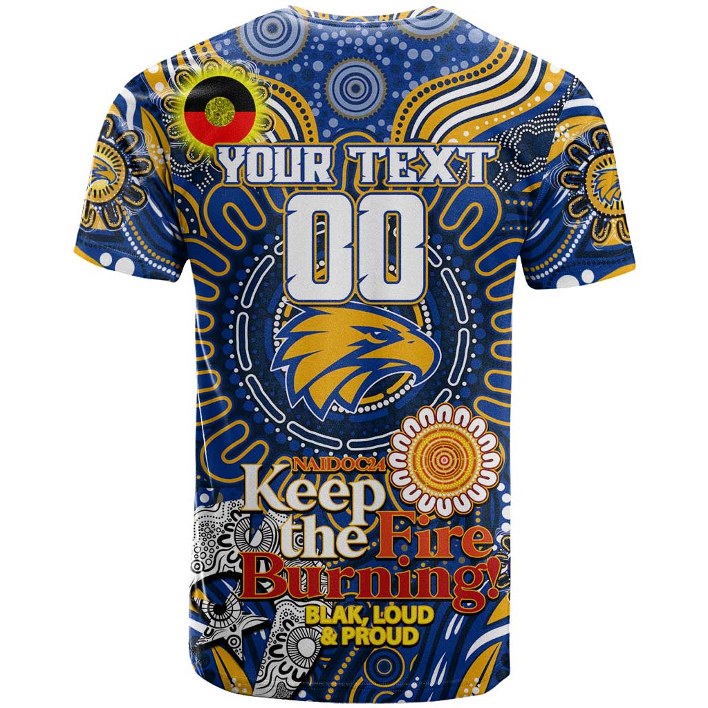 Custom West Coast Eagles NAIDOC Week 2024 T Shirt Mascot Football