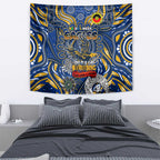 West Coast Eagles NAIDOC Week 2024 Tapestry Mascot Football