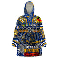 Custom West Coast Eagles NAIDOC Week 2024 Wearable Blanket Hoodie Mascot Football