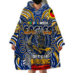 Custom West Coast Eagles NAIDOC Week 2024 Wearable Blanket Hoodie Mascot Football