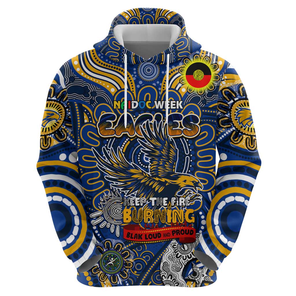 Custom West Coast Eagles NAIDOC Week 2024 Zip Hoodie Mascot Football