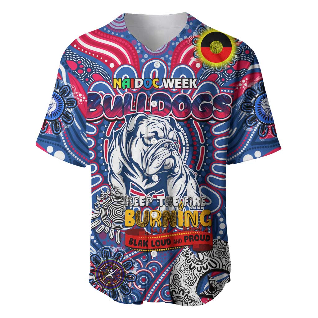 Custom Western Bulldogs NAIDOC Week 2024 Baseball Jersey Mascot Football