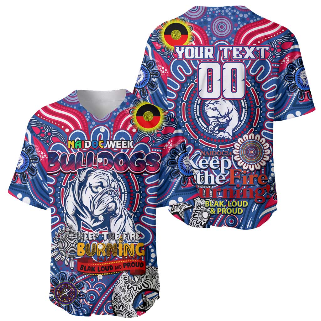 Custom Western Bulldogs NAIDOC Week 2024 Baseball Jersey Mascot Football