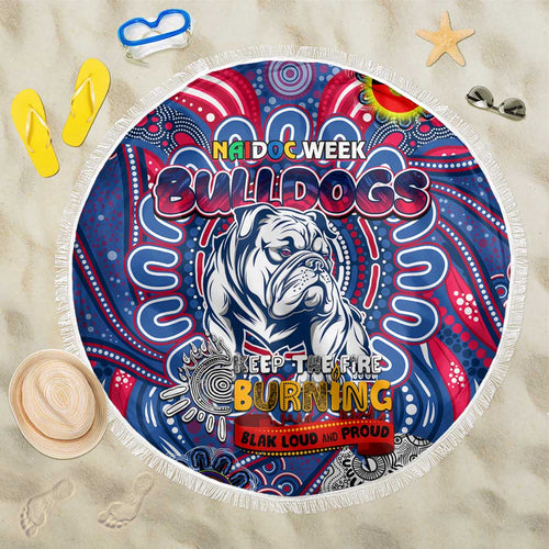 Western Bulldogs NAIDOC Week 2024 Beach Blanket Mascot Football