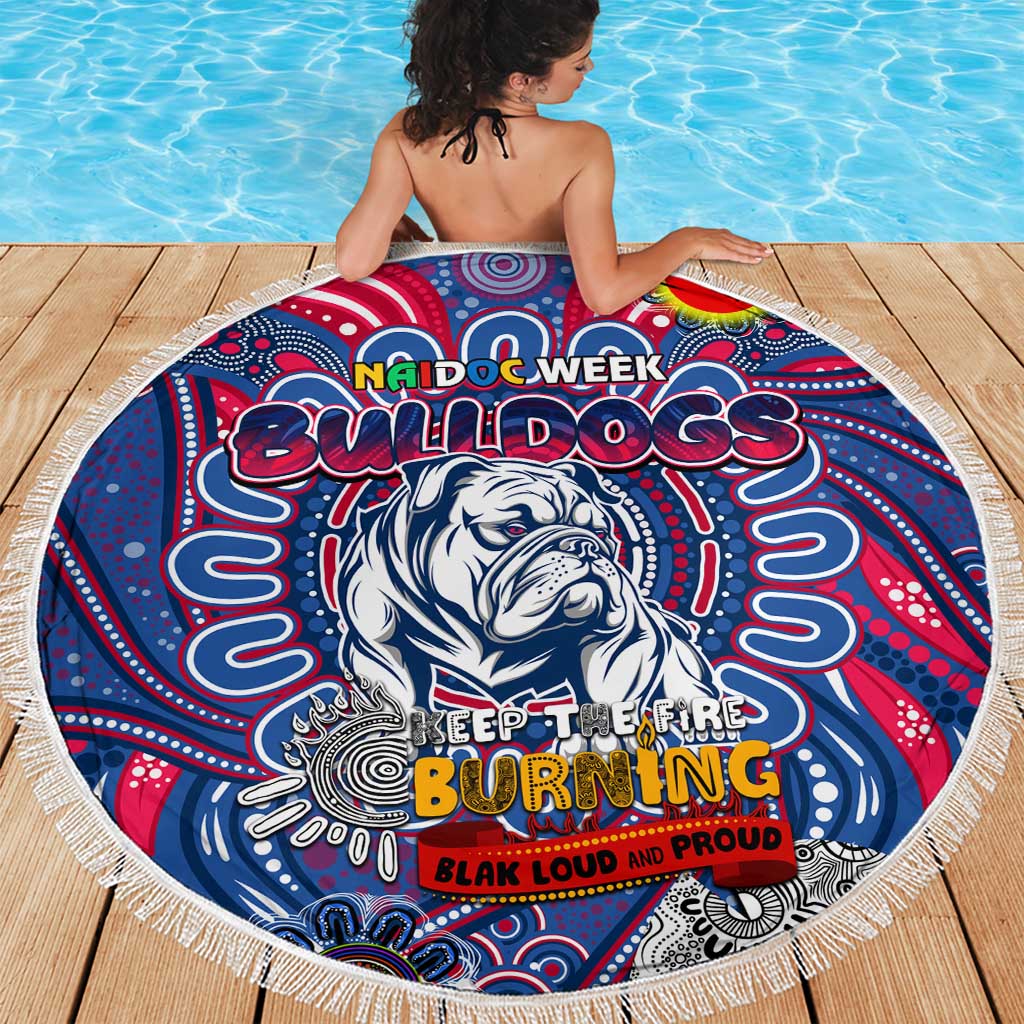 Western Bulldogs NAIDOC Week 2024 Beach Blanket Mascot Football