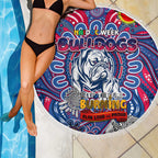 Western Bulldogs NAIDOC Week 2024 Beach Blanket Mascot Football