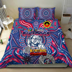 Western Bulldogs NAIDOC Week 2024 Bedding Set Mascot Football