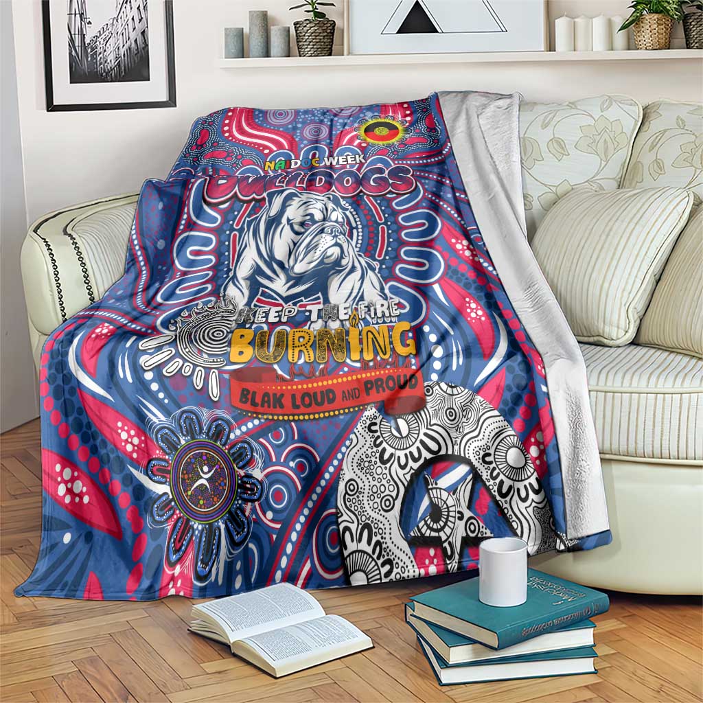 Western Bulldogs NAIDOC Week 2024 Blanket Mascot Football