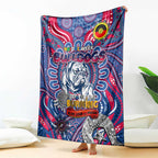Western Bulldogs NAIDOC Week 2024 Blanket Mascot Football