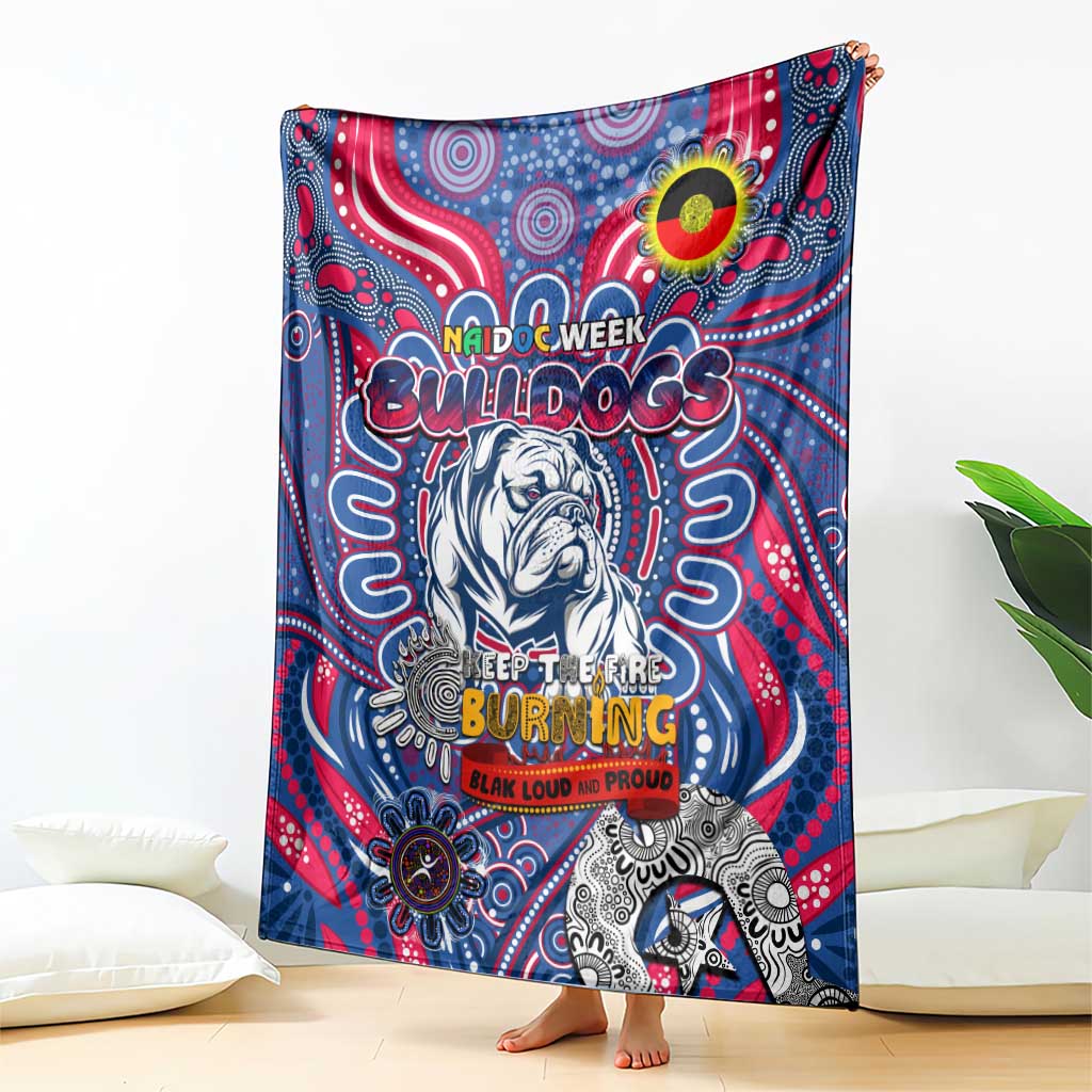 Western Bulldogs NAIDOC Week 2024 Blanket Mascot Football