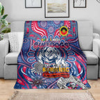 Western Bulldogs NAIDOC Week 2024 Blanket Mascot Football