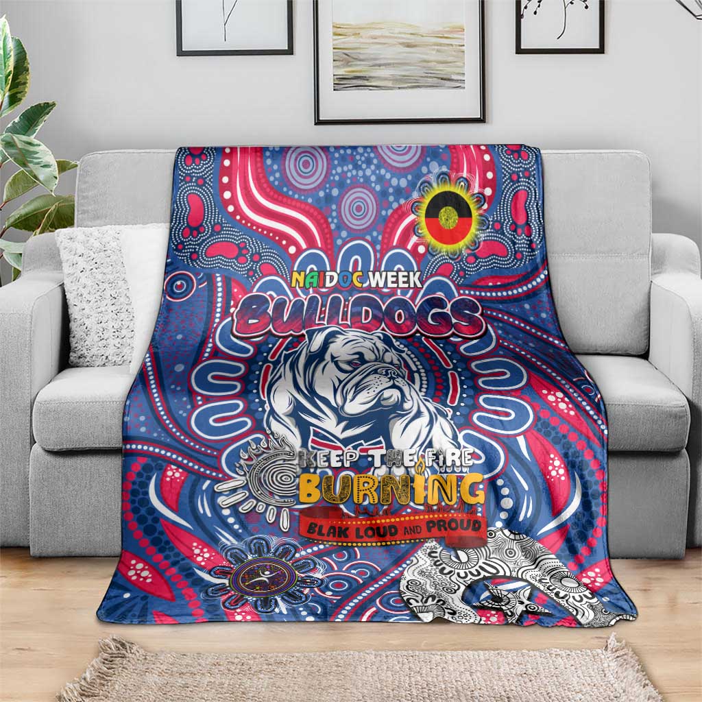 Western Bulldogs NAIDOC Week 2024 Blanket Mascot Football