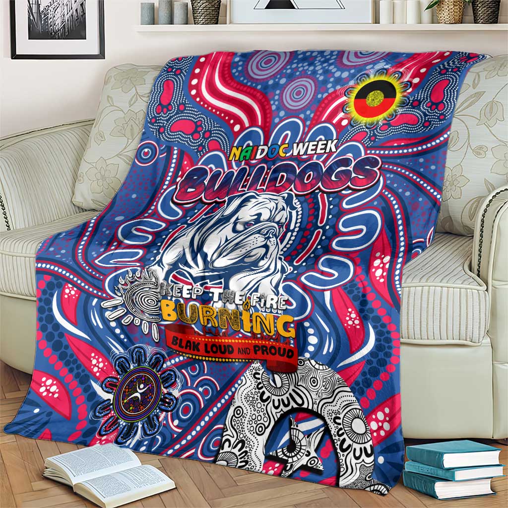 Western Bulldogs NAIDOC Week 2024 Blanket Mascot Football