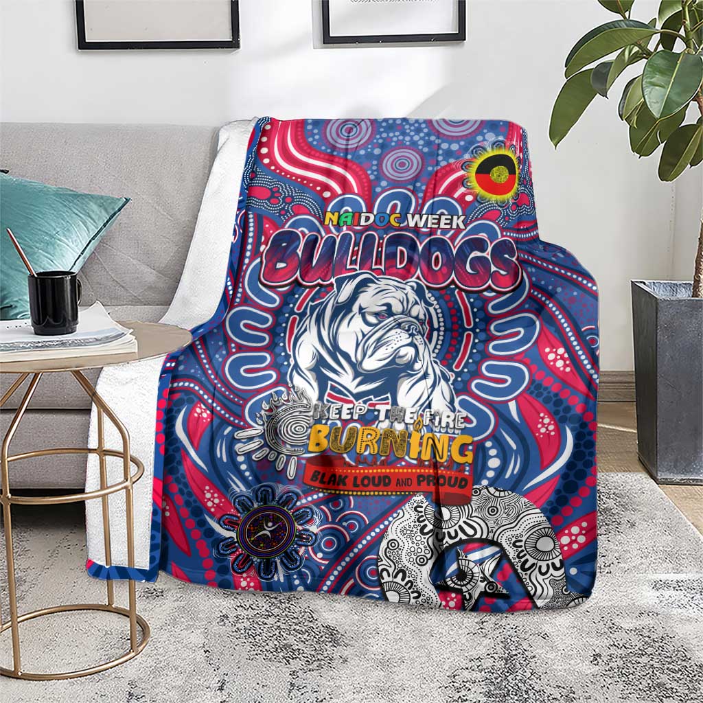 Western Bulldogs NAIDOC Week 2024 Blanket Mascot Football