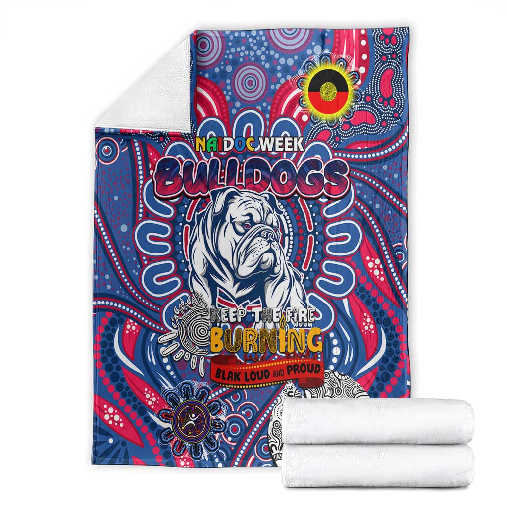 Western Bulldogs NAIDOC Week 2024 Blanket Mascot Football