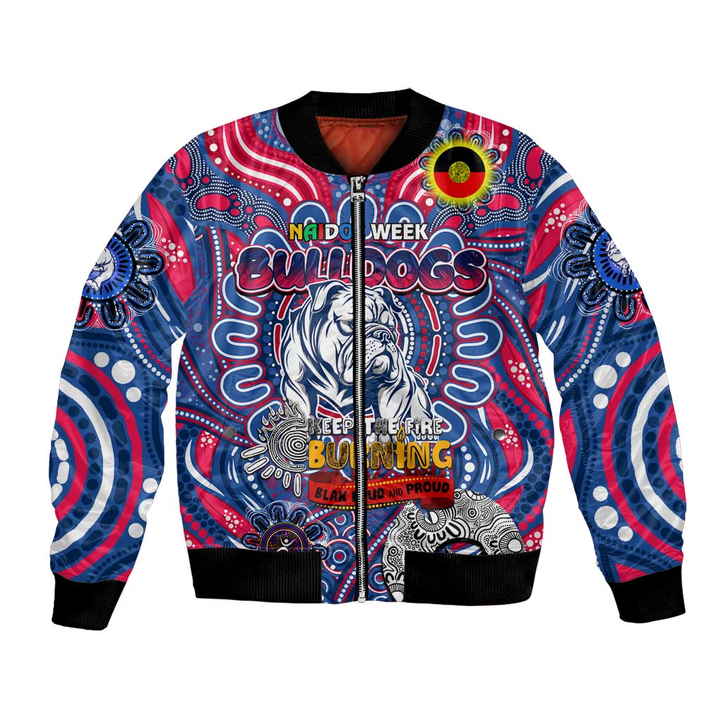 Custom Western Bulldogs NAIDOC Week 2024 Bomber Jacket Mascot Football