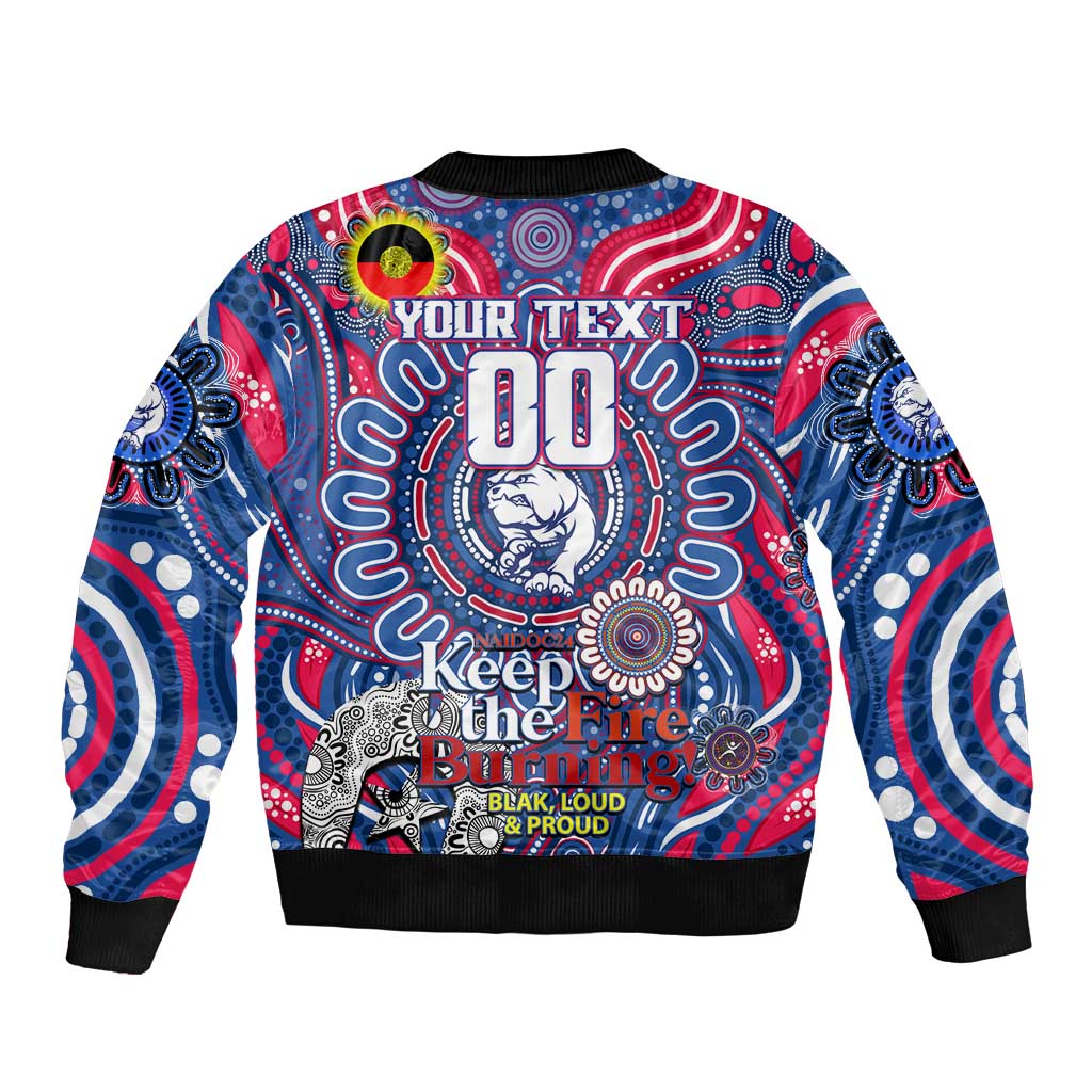 Custom Western Bulldogs NAIDOC Week 2024 Bomber Jacket Mascot Football