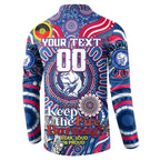Custom Western Bulldogs NAIDOC Week 2024 Button Sweatshirt Mascot Football