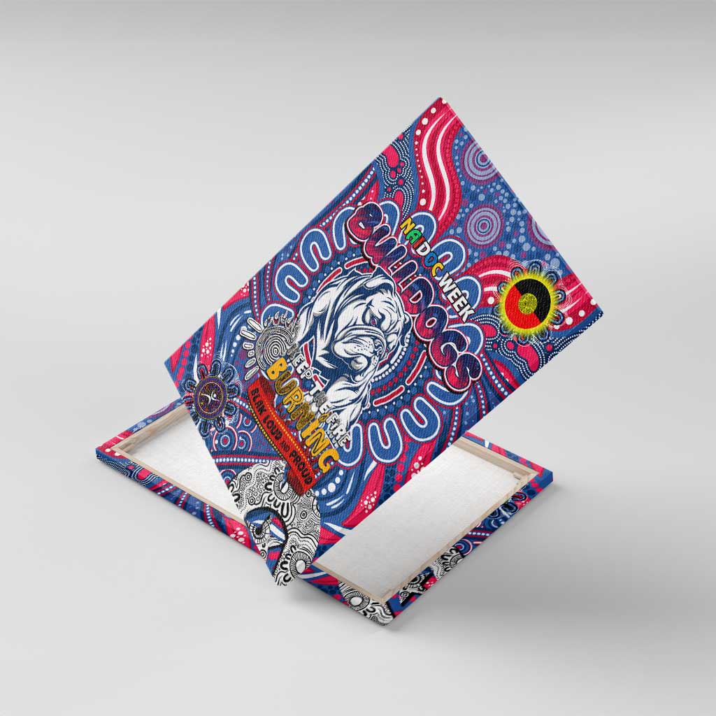 Western Bulldogs NAIDOC Week 2024 Canvas Wall Art Mascot Football