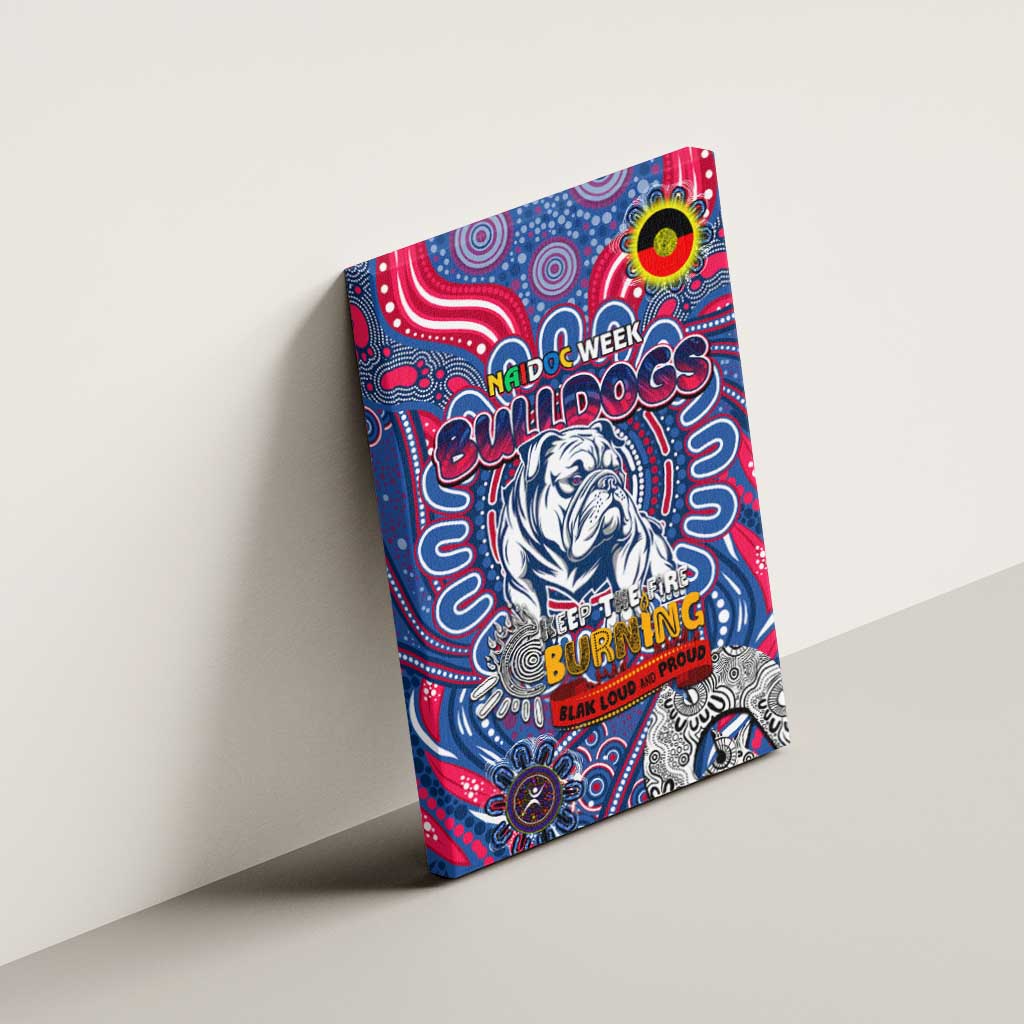 Western Bulldogs NAIDOC Week 2024 Canvas Wall Art Mascot Football